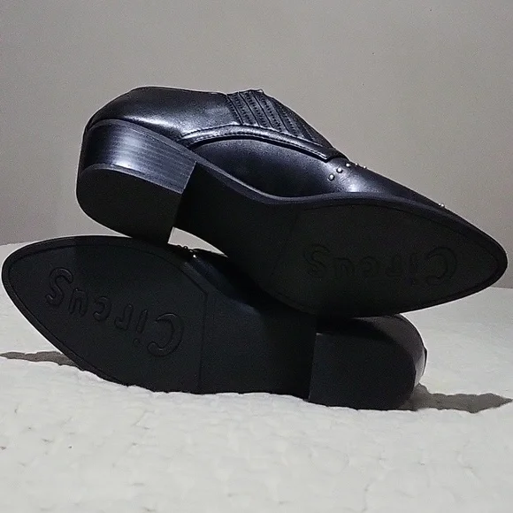 Circus by Sam Edelman Black Studded Booties Womens Size 9.5 Medium - Picture 10 of 11